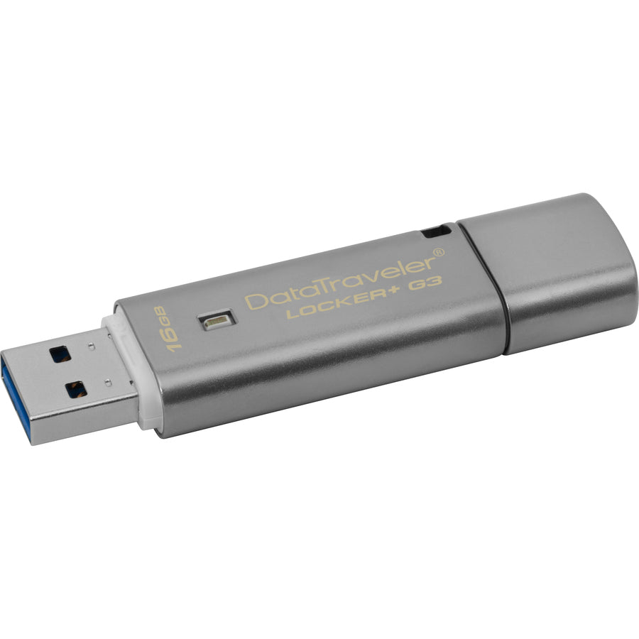 Kingston 16GB DataTraveler Locker+ G3 USB 3.0 Flash Drive - DTLPG3/16GB