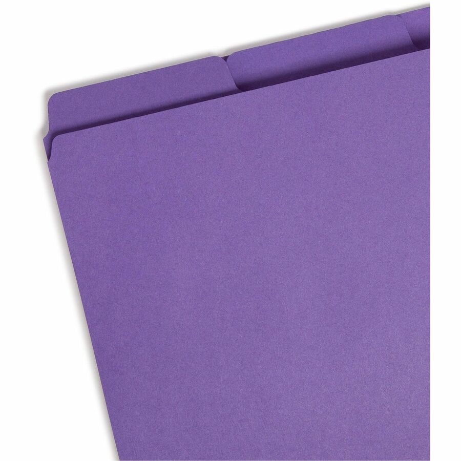 Smead SuperTab 1/3 Tab Cut Letter Recycled Top Tab File Folder - 11989