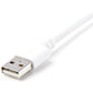 StarTech.com 3m (10ft) Long White AppleÂ&reg; 8-pin Lightning Connector to USB Cable for iPhone / iPod / iPad - USBLT3MW