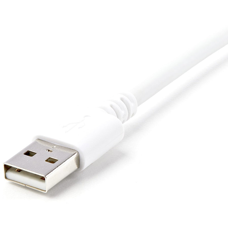 StarTech.com 3m (10ft) Long White AppleÂ&reg; 8-pin Lightning Connector to USB Cable for iPhone / iPod / iPad - USBLT3MW