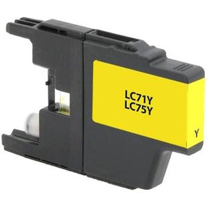 Clover Technologies High Yield Inkjet Ink Cartridge LC71Y, LC75Y - Yellow - 1 Each