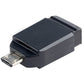 Verbatim 32GB Nano USB Flash Drive with USB OTG Micro Adapter - Black - 49822