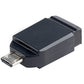 Verbatim 32GB Nano USB Flash Drive with USB OTG Micro Adapter - Black - 49822