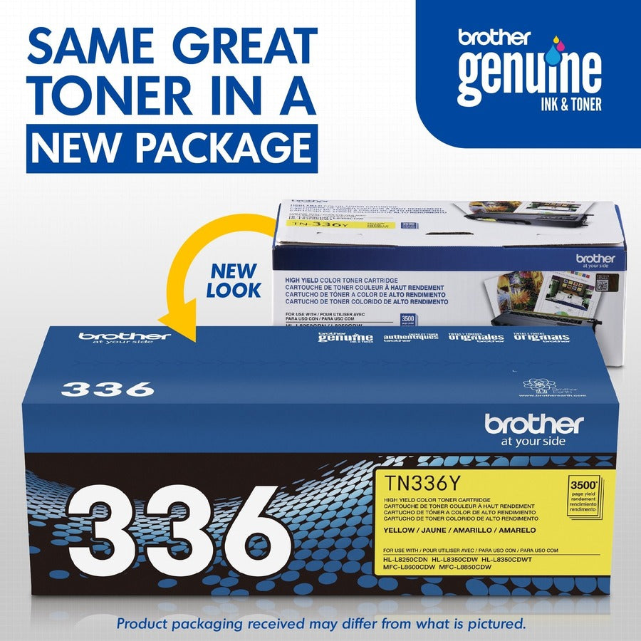 Brother TN336Y Original Toner Cartridge - TN336Y