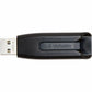 Verbatim 128GB Store 'n' Go V3 USB 3.2 Gen 1 Flash Drive - Gray - 49189