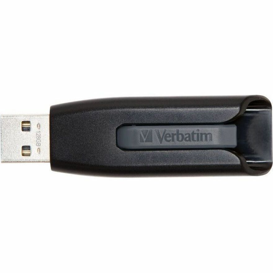 Verbatim 128GB Store 'n' Go V3 USB 3.2 Gen 1 Flash Drive - Gray - 49189