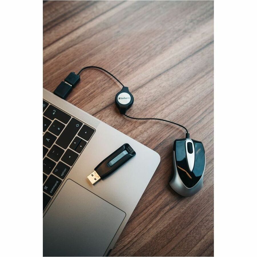 Verbatim 128GB Store 'n' Go V3 USB 3.2 Gen 1 Flash Drive - Gray - 49189