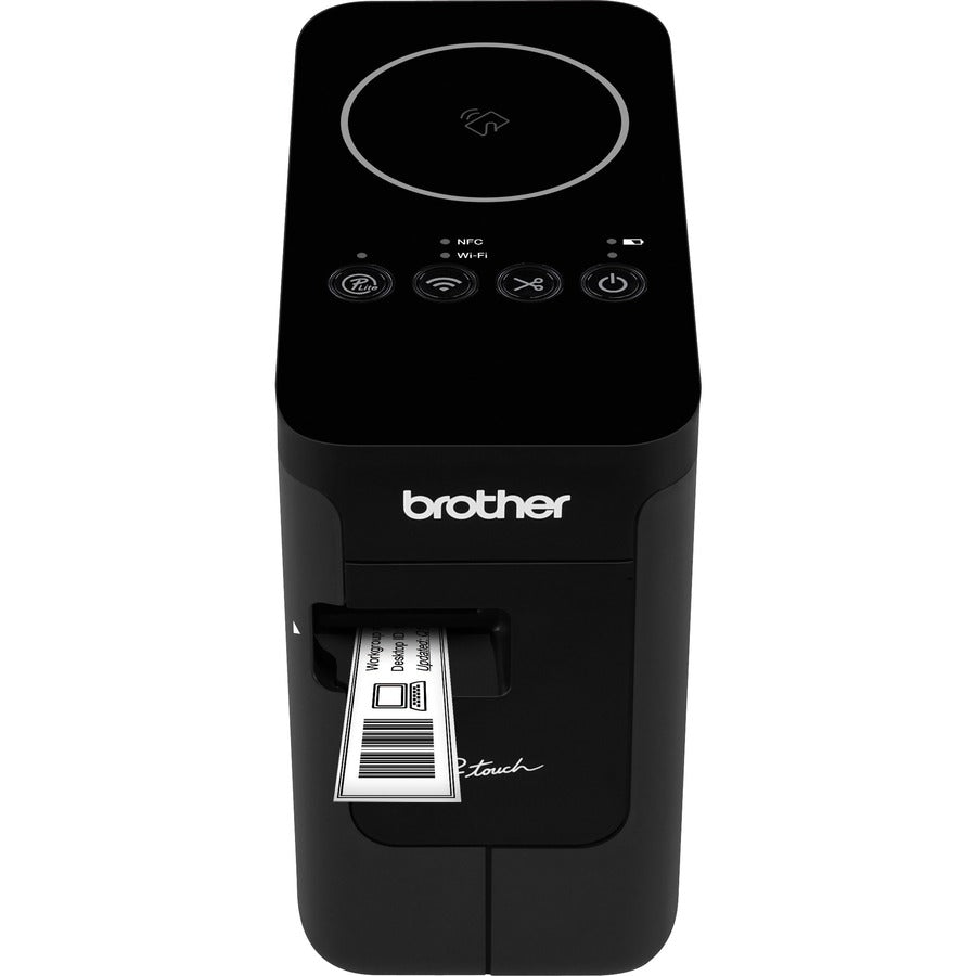 Brother P-touch PT-P750w Desktop Thermal Transfer Printer - Color - Label Print - USB - IEEE 802.11b/g/n Wireless LAN - With Cutter - PT-P750W