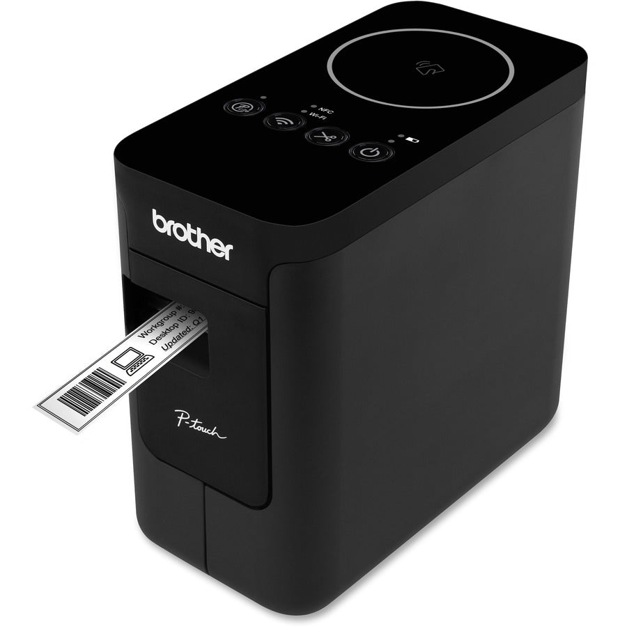 Brother P-touch PT-P750w Desktop Thermal Transfer Printer - Color - Label Print - USB - IEEE 802.11b/g/n Wireless LAN - With Cutter - PT-P750W