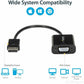 StarTech.com DisplayPort to VGA Adapter, Active DP to VGA Converter, 1080p Video, DP to VGA Adapter Dongle (Digital to Analog), DP 1.2 - DP2VGA3