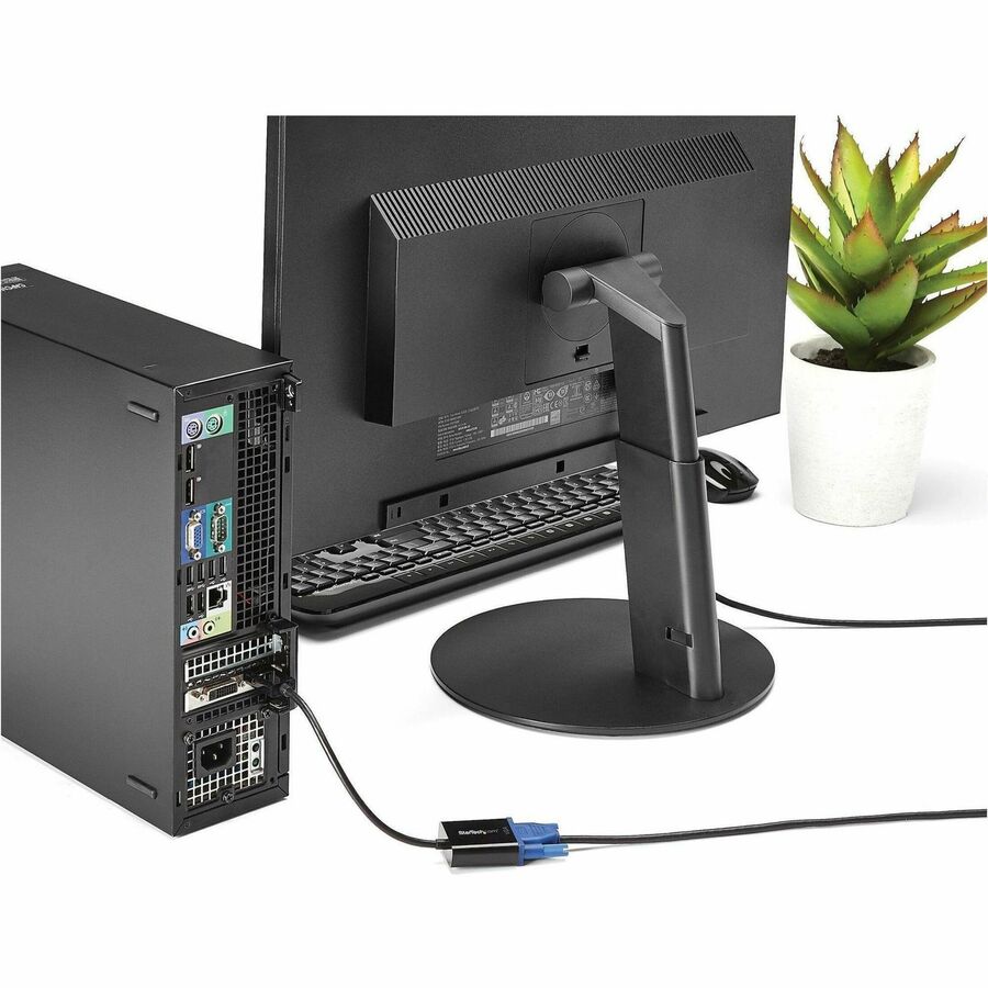 StarTech.com DisplayPort to VGA Adapter, Active DP to VGA Converter, 1080p Video, DP to VGA Adapter Dongle (Digital to Analog), DP 1.2 - DP2VGA3