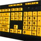 Adesso Luminous Large Print Desktop Keyboard - AKB-132UY