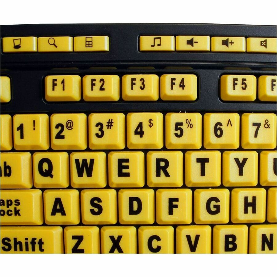 Adesso Luminous Large Print Desktop Keyboard - AKB-132UY