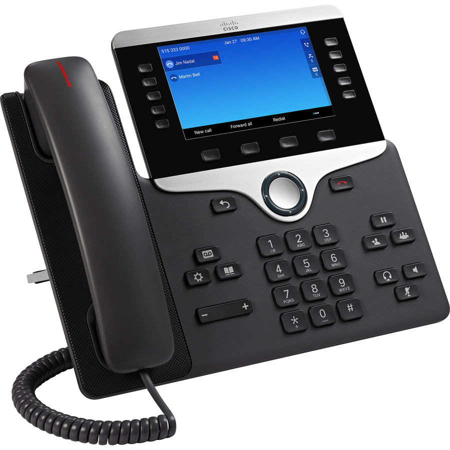Cisco 8841 IP Phone - Corded - Corded - Wall Mountable - Charcoal - CP-8841-K9=