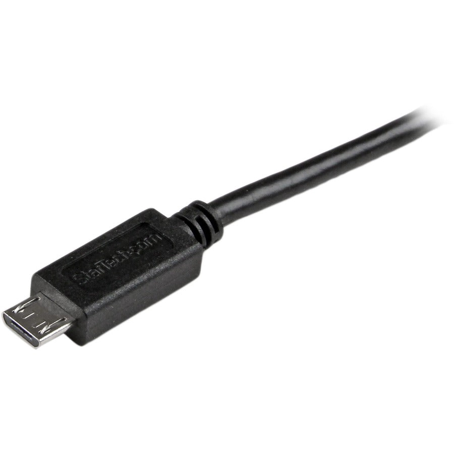 StarTech.com 6 ft Mobile Charge Sync USB to Slim Micro USB Cable for Smartphones and Tablets - A to Micro B M/M - USBAUB6BK