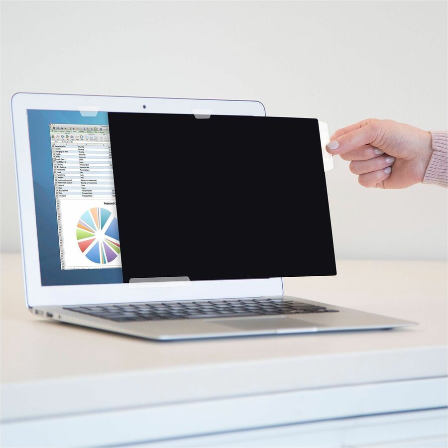 Fellowes PrivaScreen&trade; Blackout Privacy Filter - 14.0" Wide - 4812001