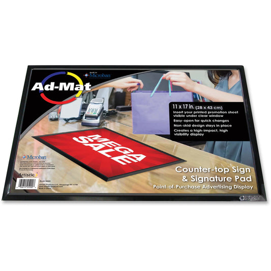 Artistic Ad-Mat Sign/Signature Pad