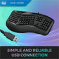Adesso Tru-Form 150 Ergonomic Keyboard - AKB-150EB