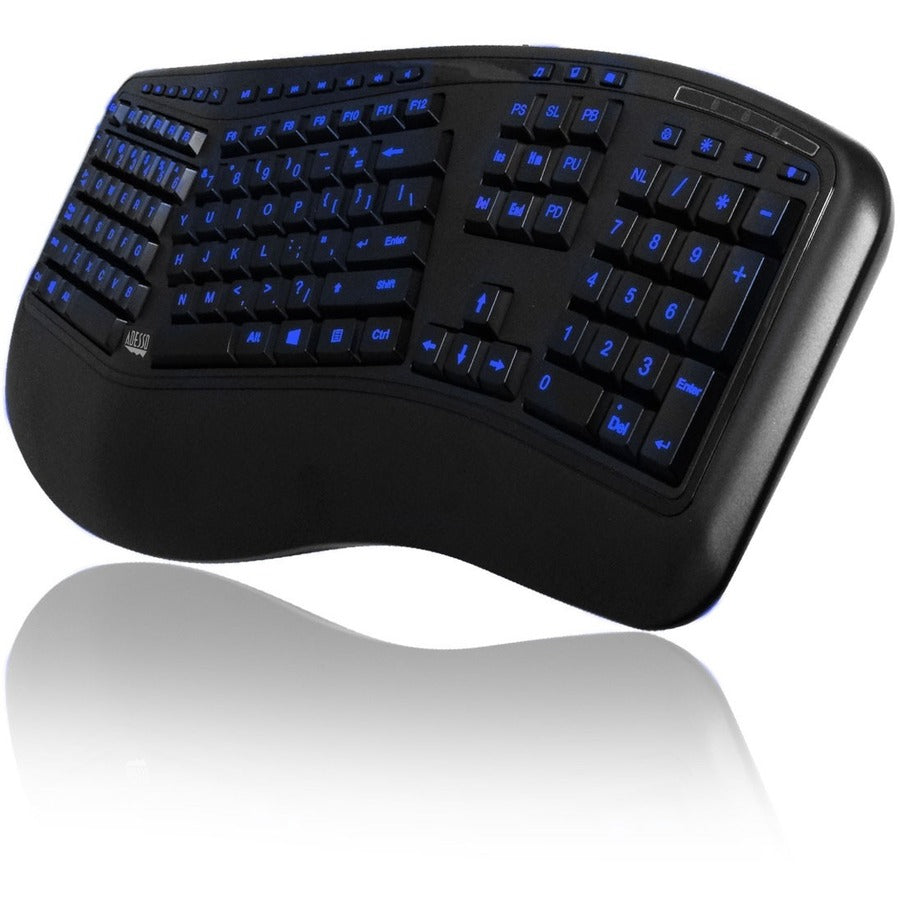 Adesso Tru-Form 150 Ergonomic Keyboard - AKB-150EB
