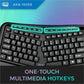 Adesso Tru-Form 150 Ergonomic Keyboard - AKB-150EB