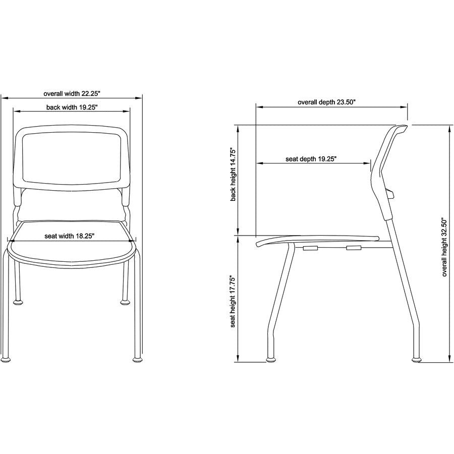 Lorell Stackable Guest Chairs - 84572
