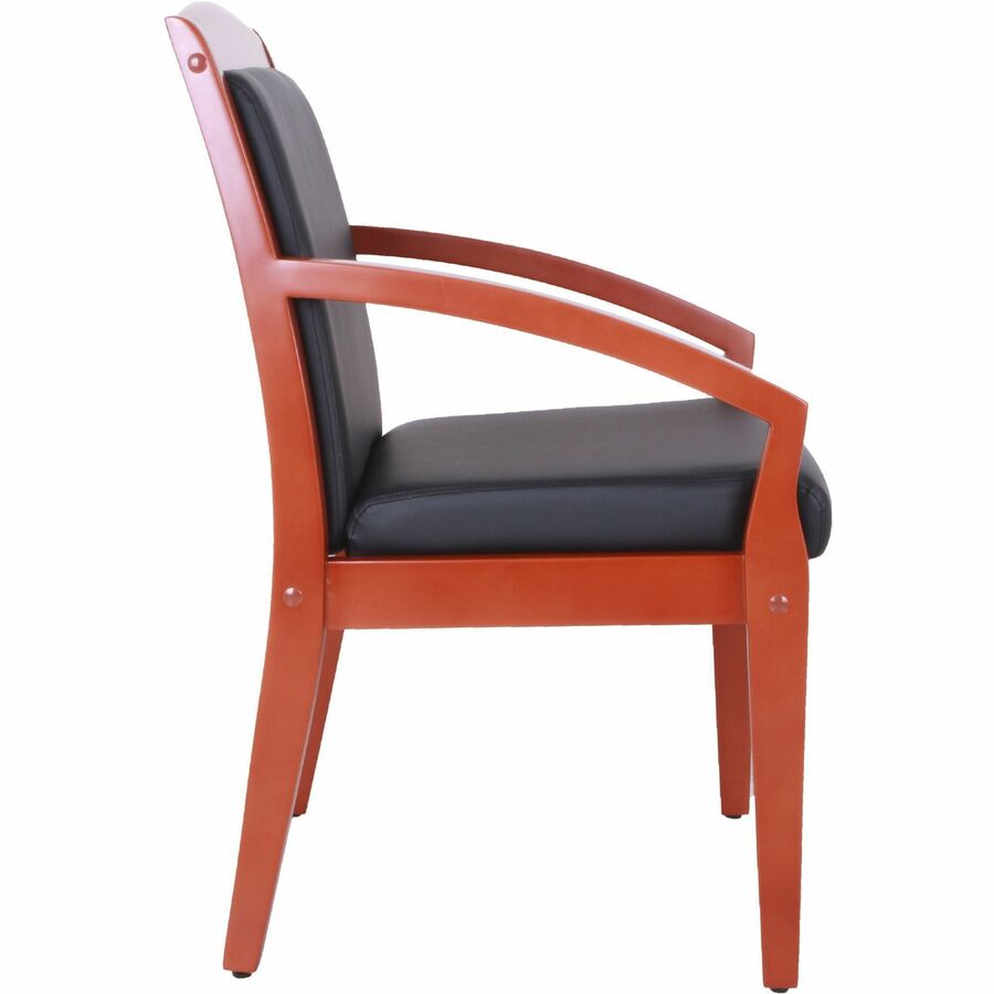 Lorell Sloping Arms Wood Frame Guest Chair - 20014