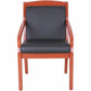 Lorell Sloping Arms Wood Frame Guest Chair - 20014