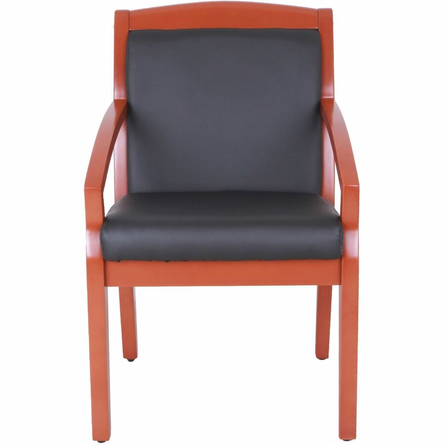 Lorell Sloping Arms Wood Frame Guest Chair - 20014