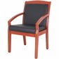 Lorell Sloping Arms Wood Frame Guest Chair - 20014