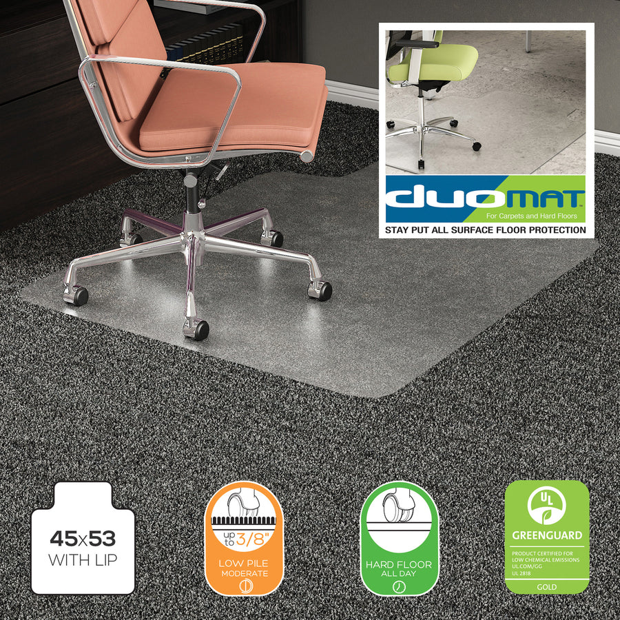 Deflecto DuoMat Multi-surface Chairmat - CM23232DUO