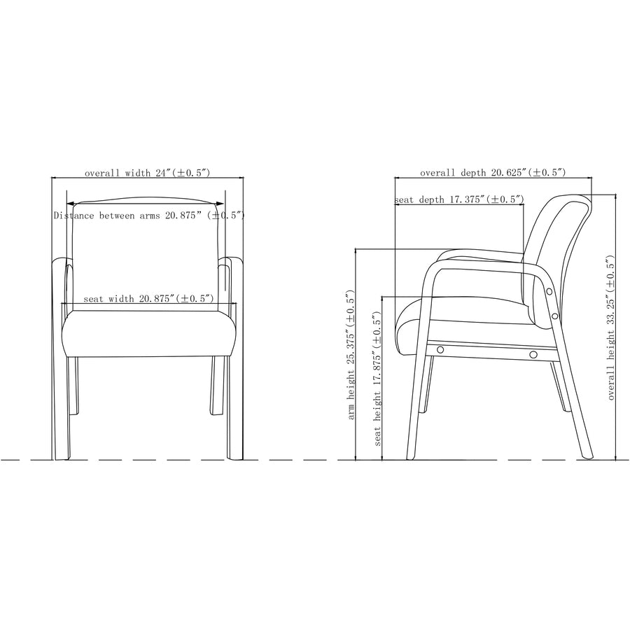Lorell Upholstered Guest Chair - 40201