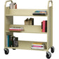 Lorell Double-sided Book Cart - 49202