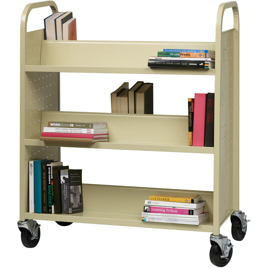 Lorell Double-sided Book Cart - 49202