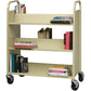 Lorell Double-sided Book Cart - 49202