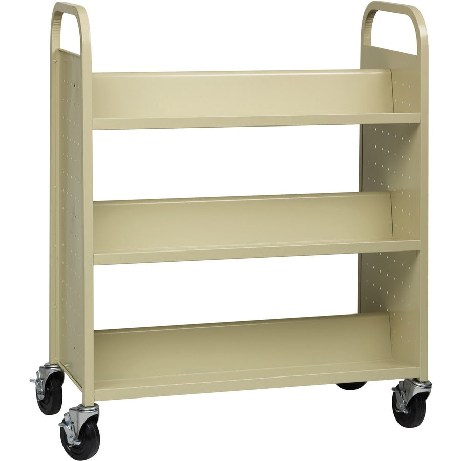 Lorell Double-sided Book Cart - 49202