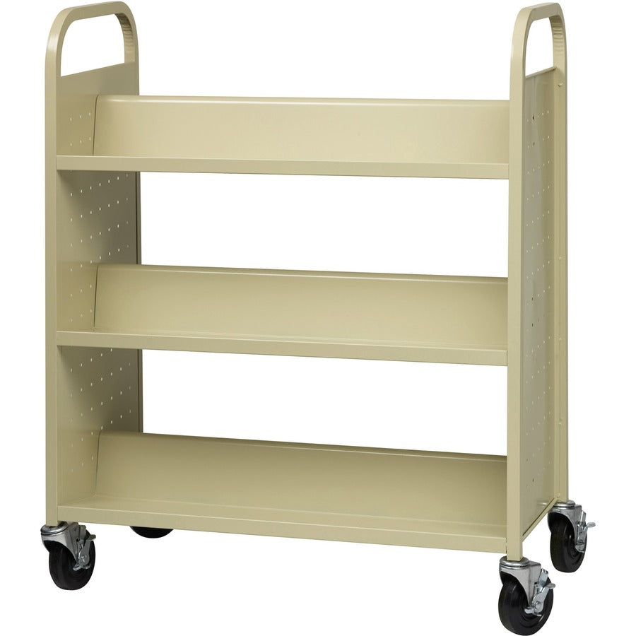 Lorell Double-sided Book Cart - 49202
