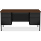 Lorell Fortress Series Double-Pedestal Desk - 60927