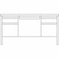 Lorell Fortress Series Double-Pedestal Desk - 60927