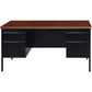 Lorell Fortress Series Double-Pedestal Desk - 60927