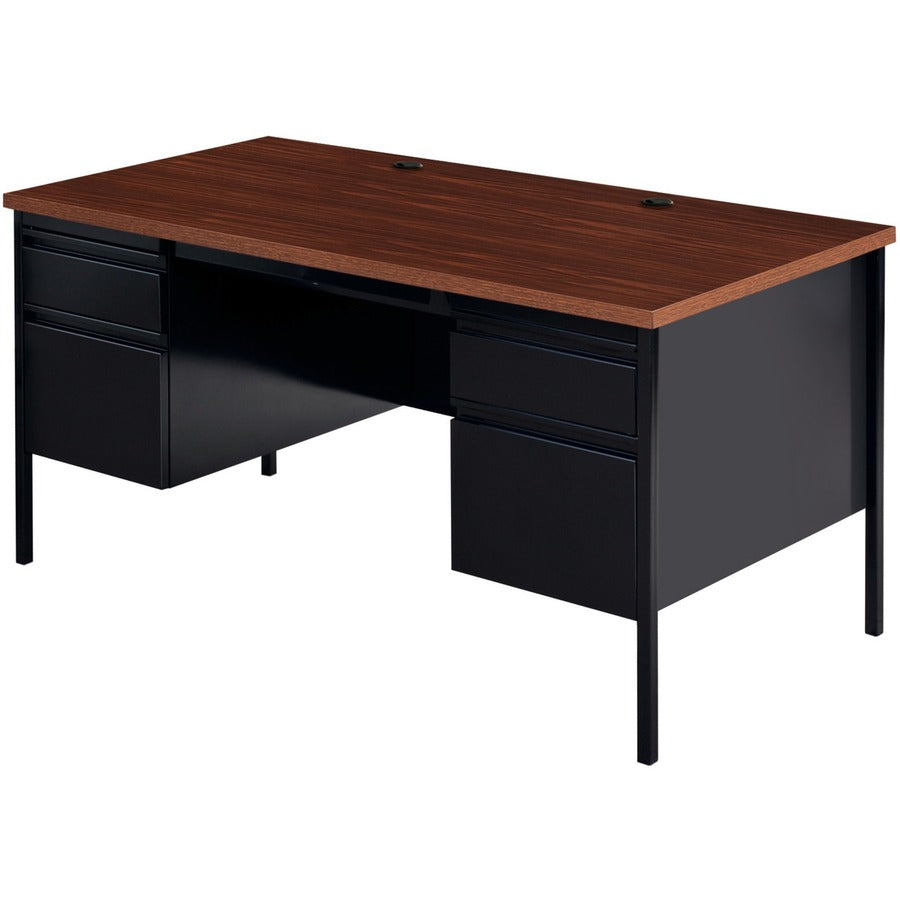 Lorell Fortress Series Double-Pedestal Desk - 60927