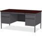 Lorell Fortress Series Double-Pedestal Desk - 60928
