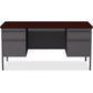 Lorell Fortress Series Double-Pedestal Desk - 60928