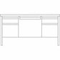 Lorell Fortress Series Double-Pedestal Desk - 60928