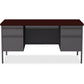 Lorell Fortress Series Double-Pedestal Desk - 60928