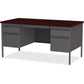 Lorell Fortress Series Double-Pedestal Desk - 60928