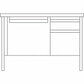 Lorell Fortress Series 48" Right Single-Pedestal Desk - 66902
