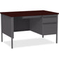 Lorell Fortress Series 48" Right Single-Pedestal Desk