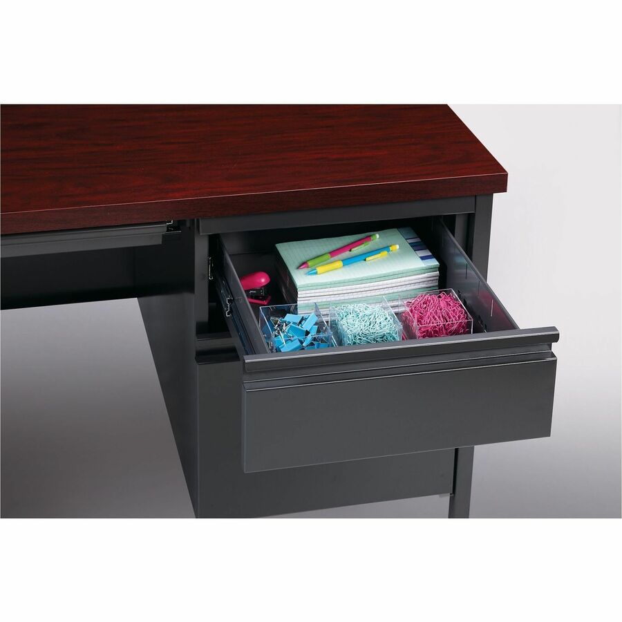 Lorell Fortress Series 48" Right Single-Pedestal Desk - 66903
