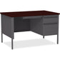 Lorell Fortress Series 48" Right Single-Pedestal Desk