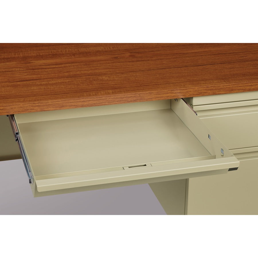 Lorell Fortress Series 48" Right Single-Pedestal Desk - 66908